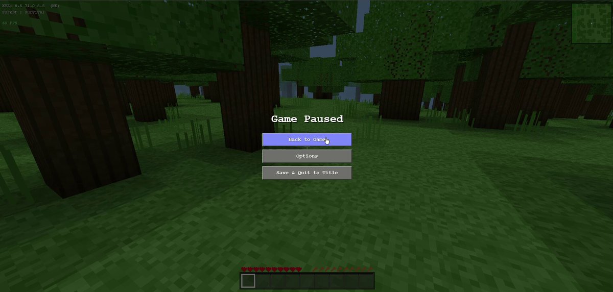 Minecraft Clone with Biomes and Mobs