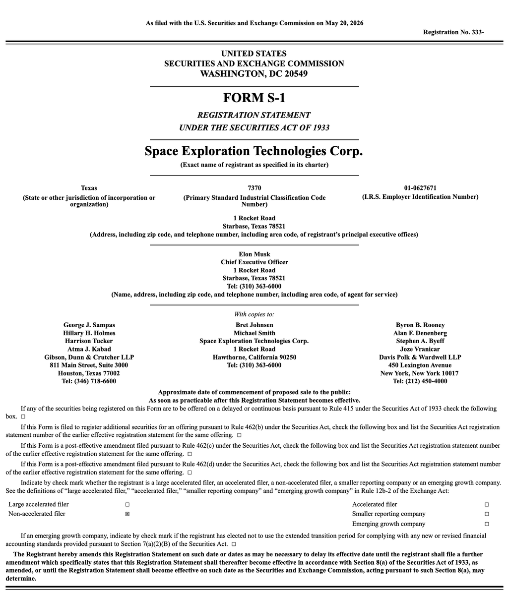 Legal S-1 Filing Drafting Test